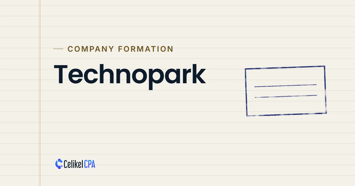 Celikel CPA article cover: "Technopark" under the label Company formation